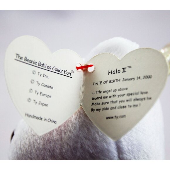 Ty Beanie Baby Halo II Angel Bear - 2000 6th Gen - Picture 4 of 9